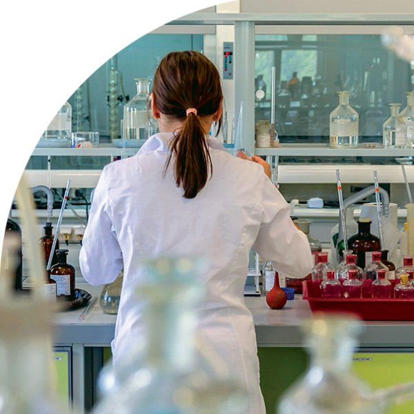 Person working in a lab