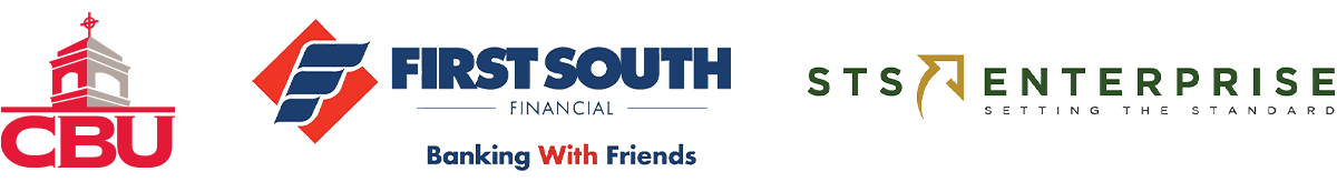 Young Professionals Council Sponsors - CBU, First South, STS Logos